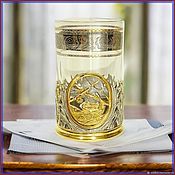 Посуда handmade. Livemaster - original item Shot glass with z1048 engraving. Handmade.