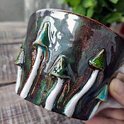 Посуда handmade. Livemaster - original item Mugs and cups: Forest mushrooms. Handmade.