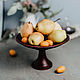 Vase for fruits and sweets made of cedar wood 24,5cm. V15, Plates, Novokuznetsk,  Фото №1