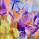 Painting 'Irises' oil on canvas. Pictures. Paint with Love (lotmarket). My Livemaster. Фото №4