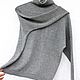 Женский кашемировый джемпер Серая классика,  Xs. Джемперы. ramremik-knitting-cashmere. Ярмарка Мастеров.  Фото №5