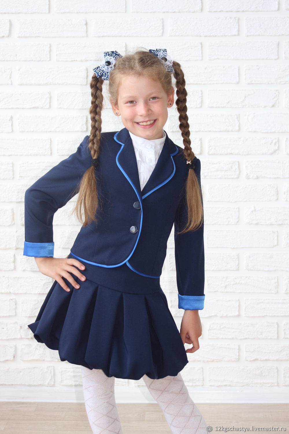 Школьная форма для девочек синяя фото 1 класс