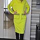 Jersey dress. Color neon yellow. Dresses. Olga Lado. My Livemaster. Фото №5