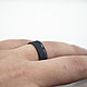 Black Zirconia ring with iron wood. Rings. asgdesign. My Livemaster. Фото №6