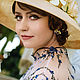 Straw hat ' White roses'. Hats1. Novozhilova Hats. Online shopping on My Livemaster.  Фото №2