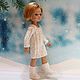 Knitted dress with white braids and socks to it. Clothes for dolls. Милые вещи для кукол. Online shopping on My Livemaster.  Фото №2