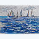 Order Yachts silver-painting with the sea. Annet Loginova. Livemaster. . Pictures Фото №3