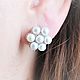 earrings: ' Neila ' - pearls, 925 silver, Earrings, Moscow,  Фото №1