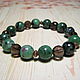 Bracelet zoisite with ruby and Topaz 'the Magic of inspiration', Bead bracelet, Moscow,  Фото №1