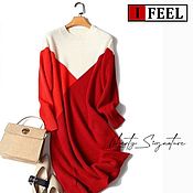 Одежда ручной работы. Ярмарка Мастеров - ручная работа Vestido de suéter de cachemira. Handmade.