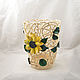 Wicker vase 'Sunflower'. CONE. Height 25 cm. Vases. Elena Zaychenko - Lenzay Ceramics. My Livemaster. Фото №5