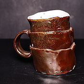 Посуда handmade. Livemaster - original item Copper-gold mug.. Handmade.