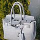 Кожаная сумка в стиле Birkin 25. My handmade, Классическая сумка, Новороссийск,  Фото №1