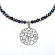 Choker necklace Cosmos of iridescent beads, Chokers, Moscow,  Фото №1