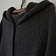 Grey knitted coat with hood iZVARA soft wool, cardigan. Coats. SolarisArtis. My Livemaster. Фото №5