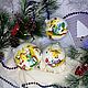 Set (3 pcs) of balls 'Fawns'. Christmas decorations. mariya212. Online shopping on My Livemaster.  Фото №2