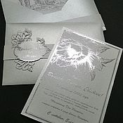 Приглашение на свадьбу "Пион"