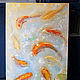 Order Oil painting 'Nine Koi carp', 80-60 cm. Zhanne Shepetova. Livemaster. . Pictures Фото №3