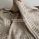 Кардиган твид шёлк натуральный 100% тусса Tussah Silk Италия твидовый. Кардиганы. Annacashmeresilk. Ярмарка Мастеров.  Фото №5
