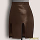Minifalda 'Arkia' de hetero. gamuza / cuero (cualquier color). Skirts. Elena Lether Design. Online shopping on My Livemaster.  Фото №2