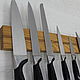 Магнитная настенная подставка для ножей из ясеня и дуба, Утварь, Белгород,  Фото №1