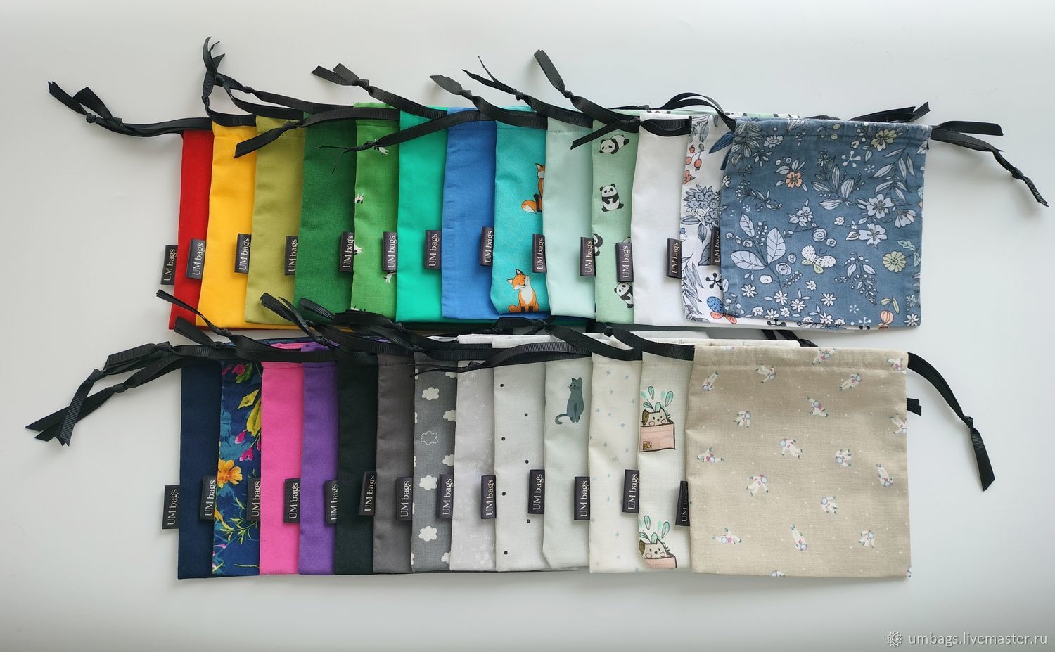 Мешочек текстильный 14*14 см для подарков, хранения, упаковки, UM bags ...