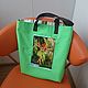 beach bag: Green Shopping Bag Fairy with Willow. Beach bag. Mechty o lete. Ярмарка Мастеров.  Фото №6