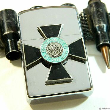 Сувениры и подарки ручной работы. Ярмарка Мастеров - ручная работа Зажигалка Lighters "За освобождение Кубани 1918" бензин. Handmade.