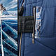 Зимняя мужская куртка с капюшоном, длинная синяя куртка на синтепоне. Верхняя одежда мужская. Лариса дизайнерская одежда и подарки (EnigmaStyle). Ярмарка Мастеров.  Фото №5