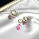 Earrings rings with pink marmalade bear. Kalachi earrings. Only_you_byElena. My Livemaster. Фото №5