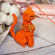 Orange fire cat, Key chain, Moscow,  Фото №1