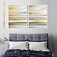 Order Abstract paintings with gold diptych in light colors 50h40 cm 2 pcs. Jenyartstudio. Livemaster. . Pictures Фото №3