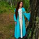 Платье средневековое Виргиния бирюзовый, Народные платья, Златоуст,  Фото №1