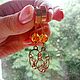 Order Amber Ring Earrings with amber and pendants. BalticAmberJewelryRu Tatyana. Livemaster. . Congo earrings Фото №3