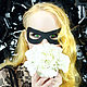 Black genuine leather mask "Stranger". Carnival masks. Xav-leather. Интернет-магазин Ярмарка Мастеров.  Фото №2