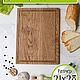 Tablero de madera 'rectangular medio' con canal, Cutting Boards, Moscow,  Фото №1