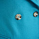 Coat jacket woolen Blue, blue fitted short demi. Coats. mozaika-rus. My Livemaster. Фото №6