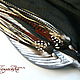 Order Black and chocolate feather earrings. Feather earrings Magic Temptation. Livemaster. . Earrings Фото №3