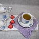 Ажурные салфетки вязанные крючком для чайной пары, Салфетки, Железногорск,  Фото №1