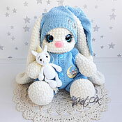 Куклы и игрушки handmade. Livemaster - original item Amigurumi dolls and toys: Bunny Mi and the unicorn. Handmade.