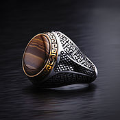 Украшения handmade. Livemaster - original item Ring-signet: Aztec style mans ring. Handmade.