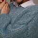 Пуловер из кидмохера с шелком. Пуловеры. Terra Bohemia. Ярмарка Мастеров.  Фото №4