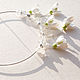 Collar De 'Copos De Nieve'. Necklace. BeautyGlassByKate(Lampwork) (beauty-glass). Интернет-магазин Ярмарка Мастеров.  Фото №2