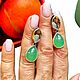 Серьги Хризопраз украшения природный камень. Серьги классические. SunSvet Светлана Филипоповская. Ярмарка Мастеров.  Фото №8