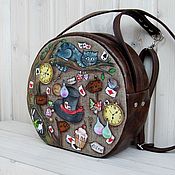 Сумки и аксессуары handmade. Livemaster - original item Round ALICE handbag. Handmade.