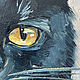  Кот маслом в смокинге. 21 на 15 см. Картины. Живописные картины Фании (faniya-art). Интернет-магазин Ярмарка Мастеров.  Фото №2
