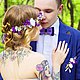 Венок из цветов на голову "Весенний". Диадемы. Дарья (Vintie-Shop). Ярмарка Мастеров.  Фото №5