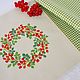 Napkin with hand embroidery ' Rosehip'. Swipe. d-gorochek. Online shopping on My Livemaster.  Фото №2