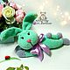 Soft toy Bunny plush hare knitted plush toy as a gift, Stuffed Toys, Volokolamsk,  Фото №1