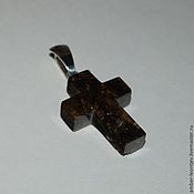 Кольцо из цельного куска черно-прозрачного янтаря 1